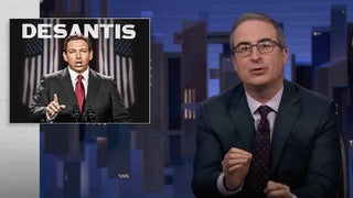 John Oliver Says DeSantis Isn’t ‘Trump With a Brain’: Like Saying Restaurant Is Better Than ‘Chicken Pot Pie That Fell on the Sidewalk’ (Video)