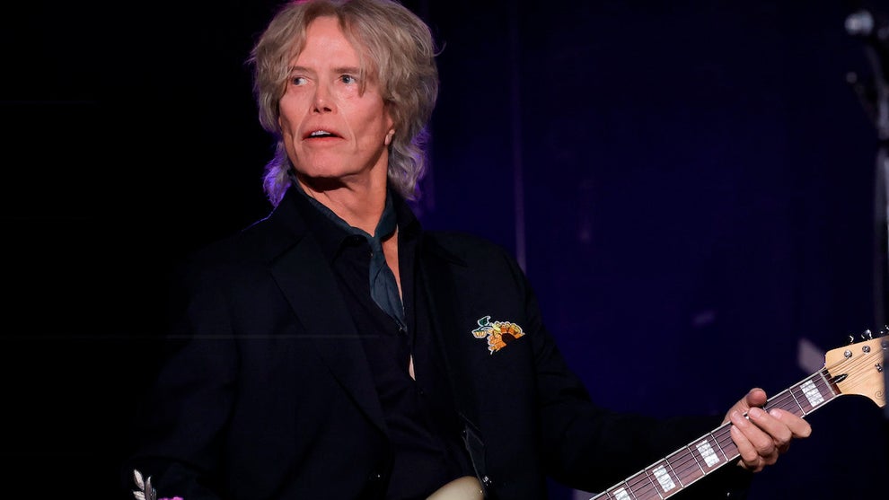 Brian Ray Paul McCartney Guitarist performs onstage at "Rock The Plaza" benefit to save the Plaza Theatre on November 11, 2022 in Palm Springs, California