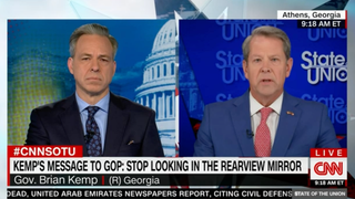 CNN’s Jake Tapper Presses a Bobbing and Weaving Gov. Brian Kemp Whether Trump Is ‘Unelectable’ Amid Investigations
