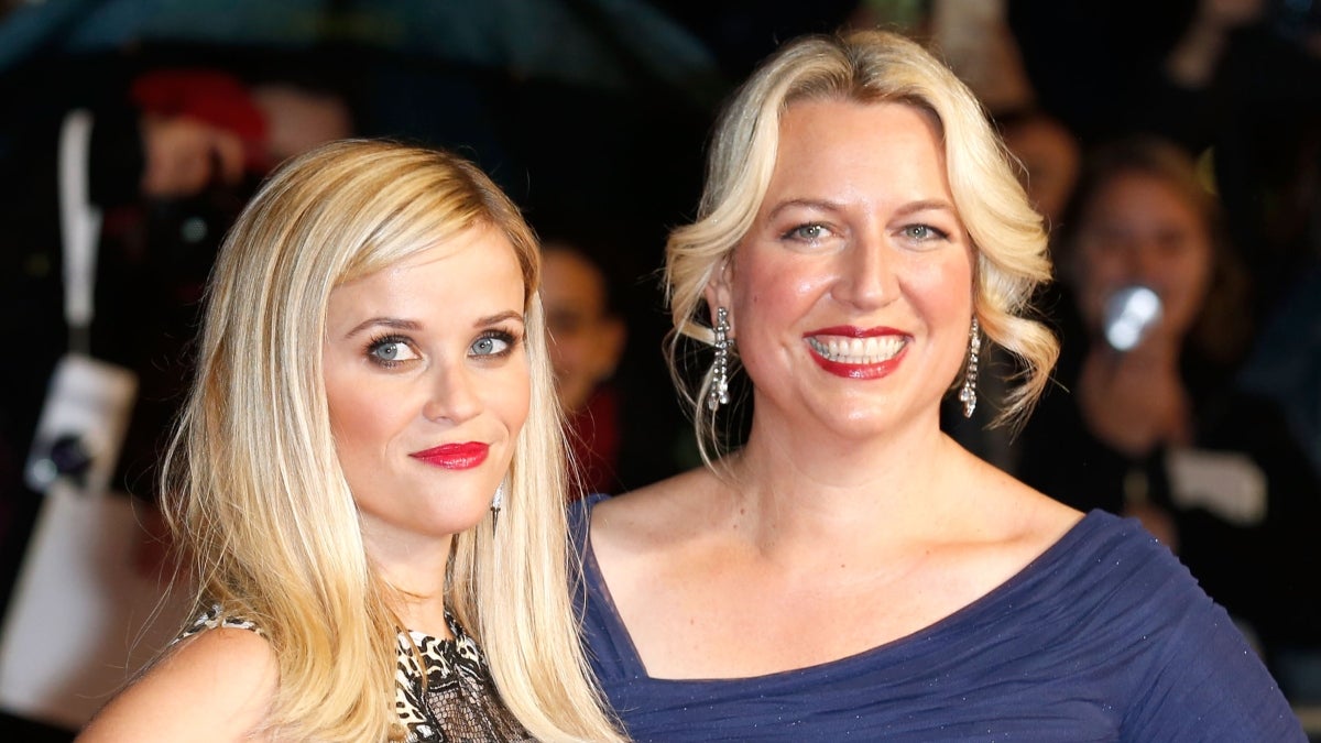 Reese Witherspoon and Cheryl Strayed attend The May Fair Hotel Gala red carpet arrivals of "Wild" during the 58th BFI London Film Festival at Odeon Leicester Square on October 13, 2014 in London, England.