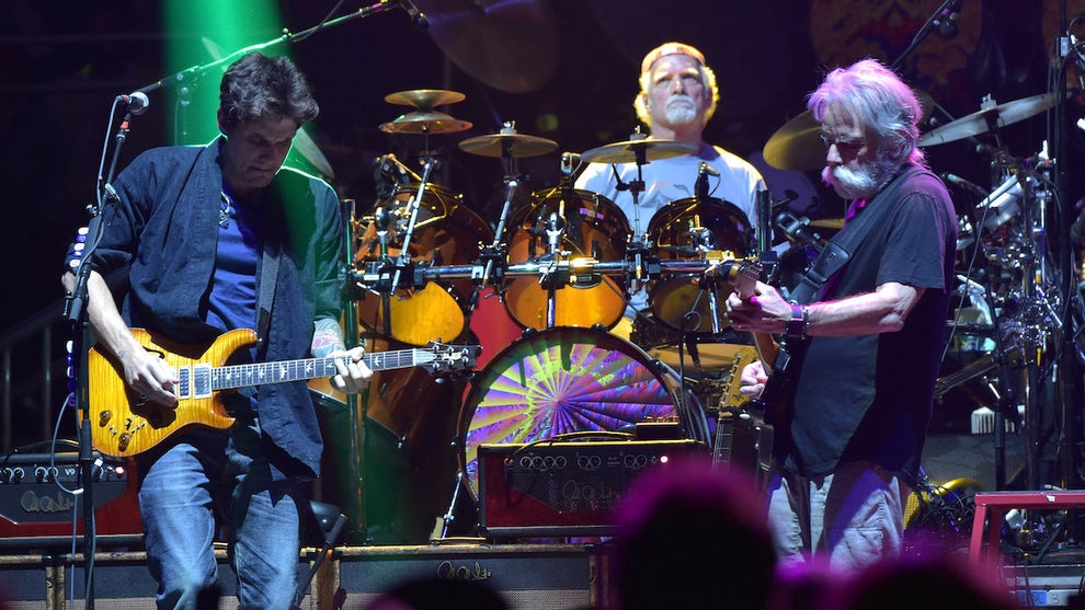 John Mayer, Bill Kreutzman and Bob Weir of Dead & Company in Concert at Madison Square Garden