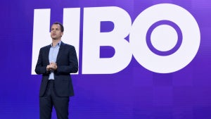 HBO chief Casey Bloys speaks at a 2020 WarnerMedia investor presentation.