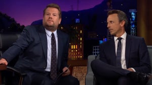 James Corden and Seth Meyers on The Late Late Show with James Corden