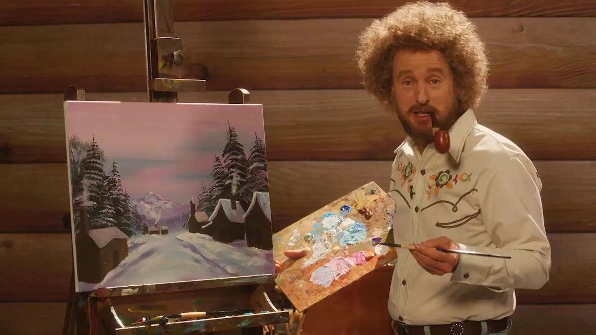 Paint Review: Owen Wilson Channels Bob Ross in Timid Comedy - Vimarsana News
