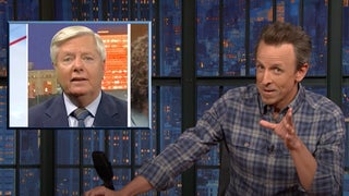 Meyers Thinks Lindsey Graham ‘Missed His Calling as a Televangelist’ After Begging Fox Viewers to Send Money to Trump (Video)