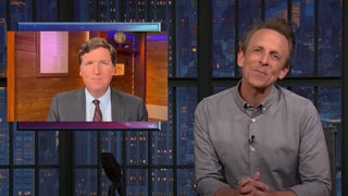 Meyers Roasts Tucker Carlson’s ‘Proof-of-Life’ Video: ‘Why Are You Zooming in From Your Sauna?’ (Video)