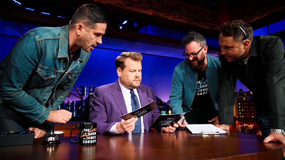 James Corden Zeberiah Newman, Mikey Altman, Rob Crabbe on 'The Late Late Show'