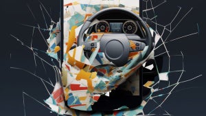 An illustration depicting problems at Uber