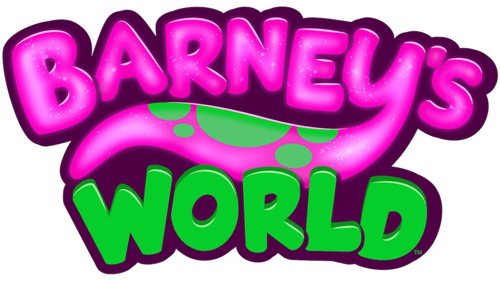 Barneys World animated reboot logo Mattel