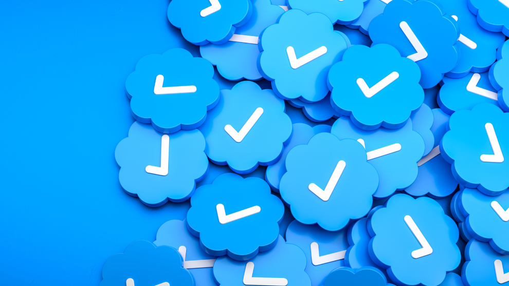 Blue checkmark