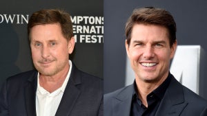 Emilio Estevez and Tom Cruise
