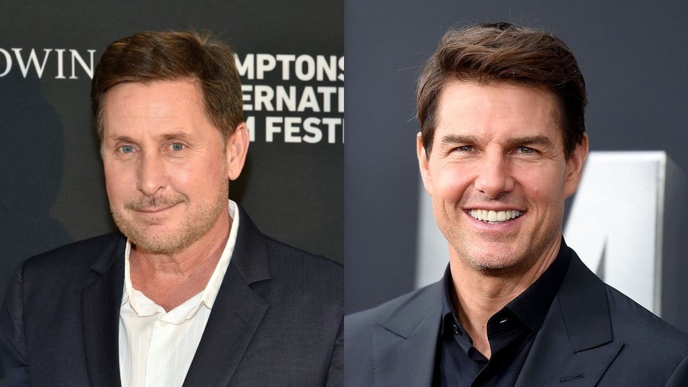 Emilio Estevez and Tom Cruise