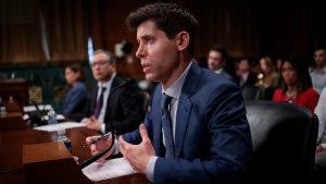 Samuel Altman, CEO of OpenAI, testifies before the Senate Judiciary Subcommittee on Privacy, Technology, and the Law