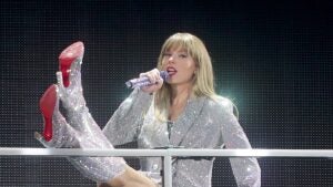 Swift performs onstage for "Taylor Swift | The Eras Tour"