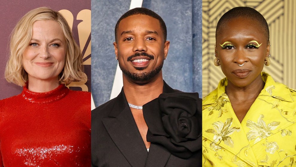Michael B. Jordan, Amy Poehler and Cynthia Erivo (Getty Images)