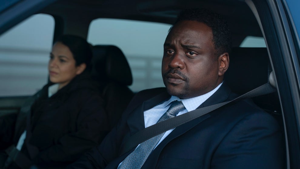 Viviana Chavez as Nunez, Brian Tyree Henry as Tayo. in Class of '09 (Richard Ducree/FX)