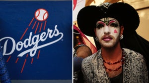 The Dodgers/A member of the Sisters of Perpetual Indulgence
