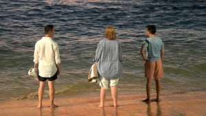 Jeremy Strong, Sarah Snook and Kieran Culkin in "Succession"