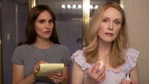 Natalie Portman and Julianne Moore in "May December"