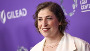 Mayim Bialik poses as the Los Angeles LGBT Center hosts The Center Gala (Getty Collection)
