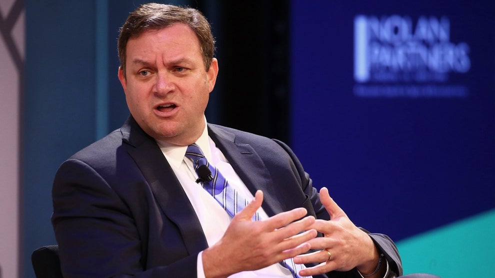 Mark Lazarus, NBC Sports speaks during the Leaders Sport Business Summit 2018 on May 23