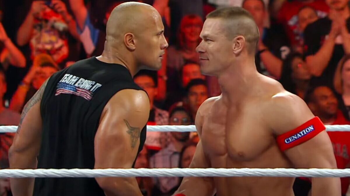 Dwayne Johnson and John Cena