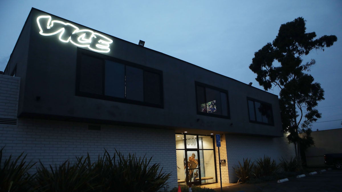 A Vice Media office in Los Angeles in 2019.