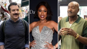 Jason Sudeikis, Jennifer Hudson and Delroy Lindo