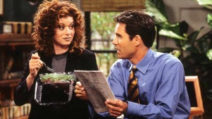 Debra Messing and Eric McCormack on Will and Grace