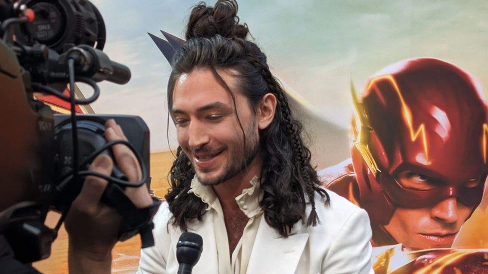 Ezra Miller at The Flash Premiere