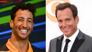 Professional F-1 driver Daniel Ricciardo and actor Will Arnett