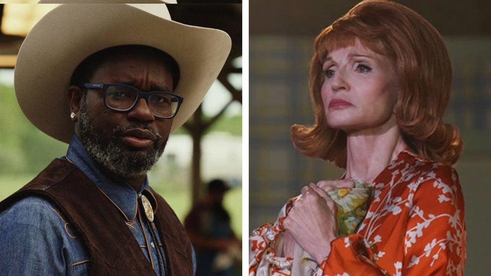 Lil Rel Howery and Ellen Barkin on Poker Face (Peacock)
