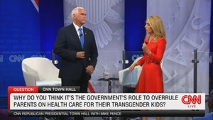 Mike Pence and Dana Bash at CNN Town Hall