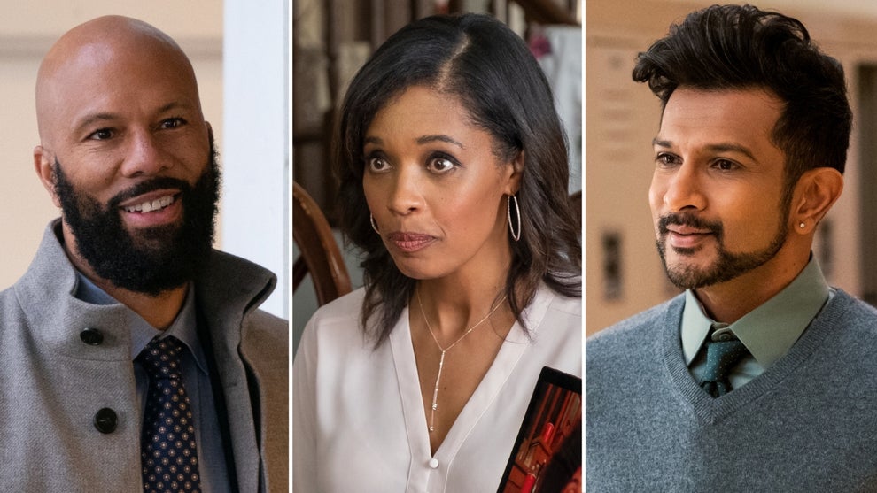 Common, Tembi Locke and Utkarsh Ambudkar in "Never Have I Ever" (Netlix)