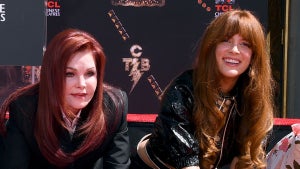Lisa Marie Presley, Priscilla Presley, and Riley Keough attend the Handprint Ceremony honoring Priscilla Presley and Riley Keough at TCL Chinese Theatre