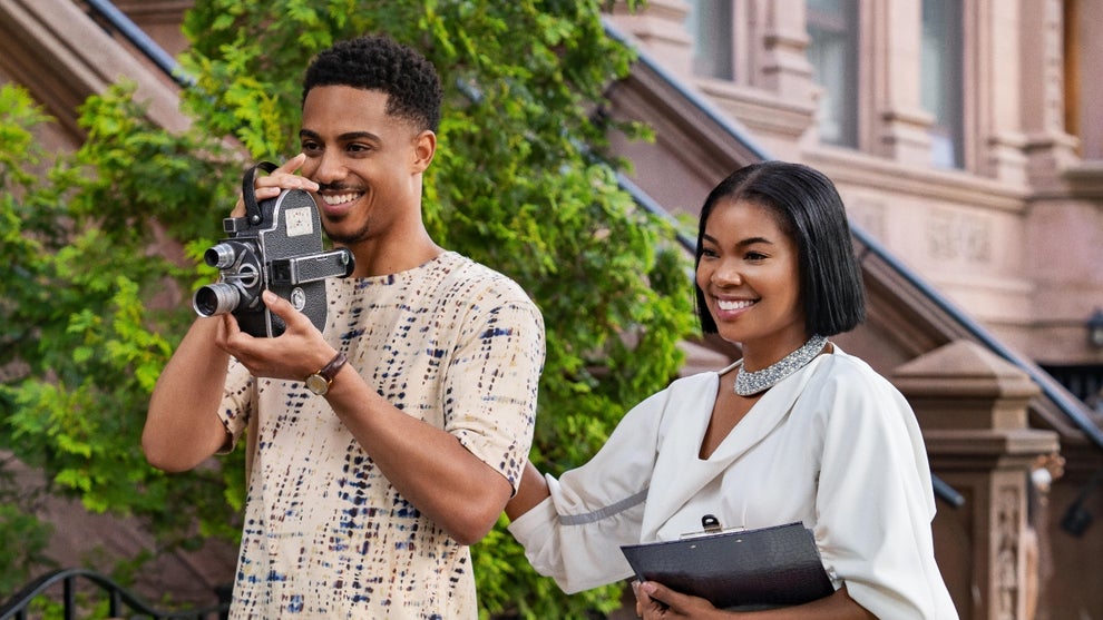 Keith Powers and Gabrielle Union in "The Perfect Find" (Netflix)
