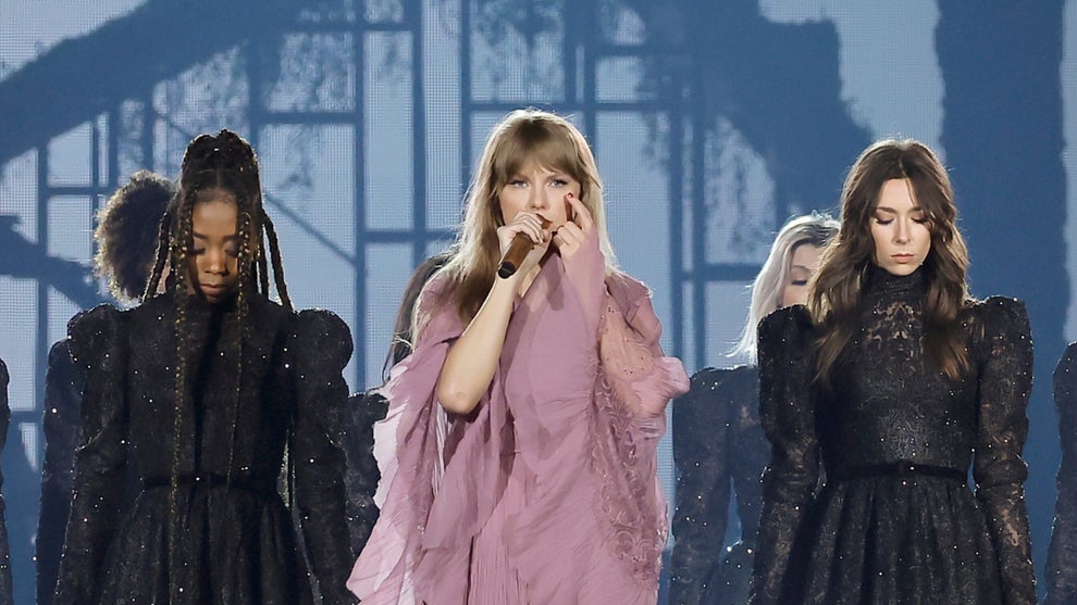 Swift performs onstage for "Taylor Swift | The Eras Tour"