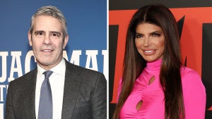 Andy Cohen and Teresa Giudice (Photo credit: Getty Images)