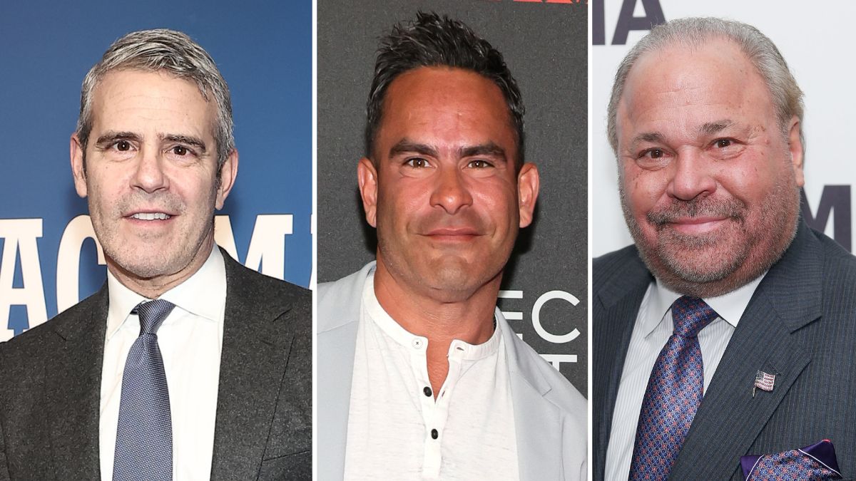 Andy Cohen, Luis Ruelas and Bo Dietl (Photo credit: Getty Images)