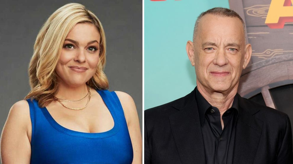 Carly Reeves and Tom Hanks (Photo credit: ABC, Getty Images)