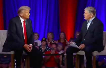 Donald Trump and Sean Hannity