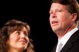 Michelle and Jim Bob Duggar of The Learning Channel TV show "19 Kids and Counting" speak at the Values Voter Summit (Photo Credit: Getty Collection)
