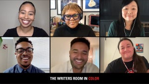 WGA Strike roundtable "“The Writers Room in Color: A Conversation With BIPOC TV Writers" (Photo credit: Thadd Williams)