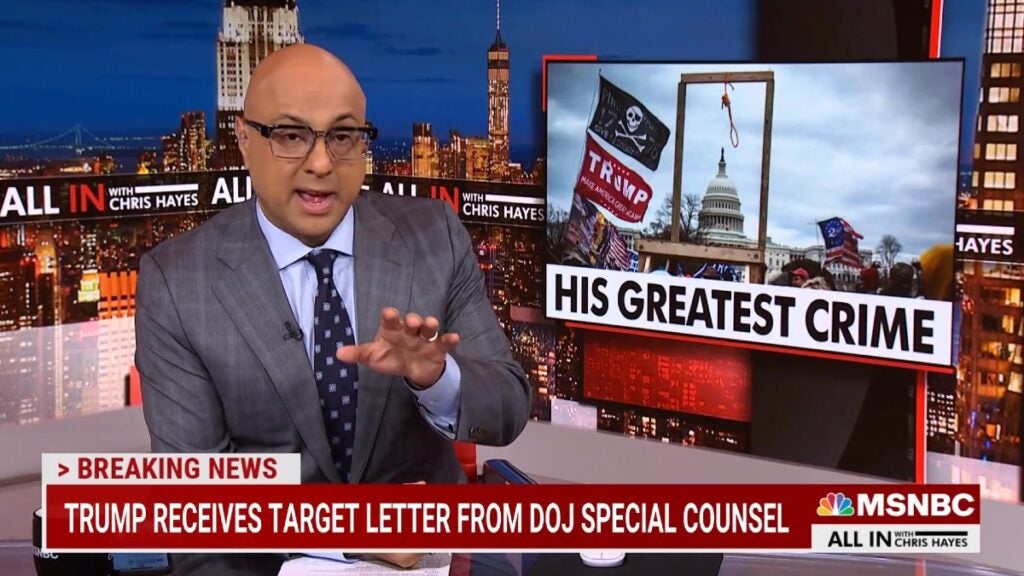 MSNBC's Ali Velshi Says 'Criminal Charges Are the Only Possible
