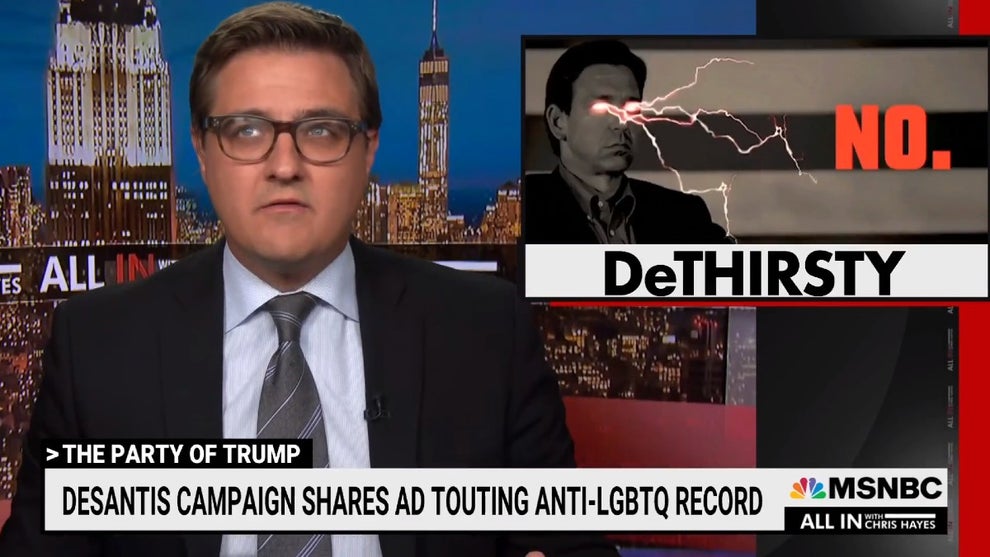 Chris Hayes Drags DeSantis Campaign: "DeThirsty"