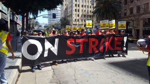 Hollywood Solidarity March WGA Unite Here
