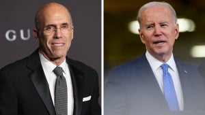 Jeffrey Katzenberg and Joe Biden