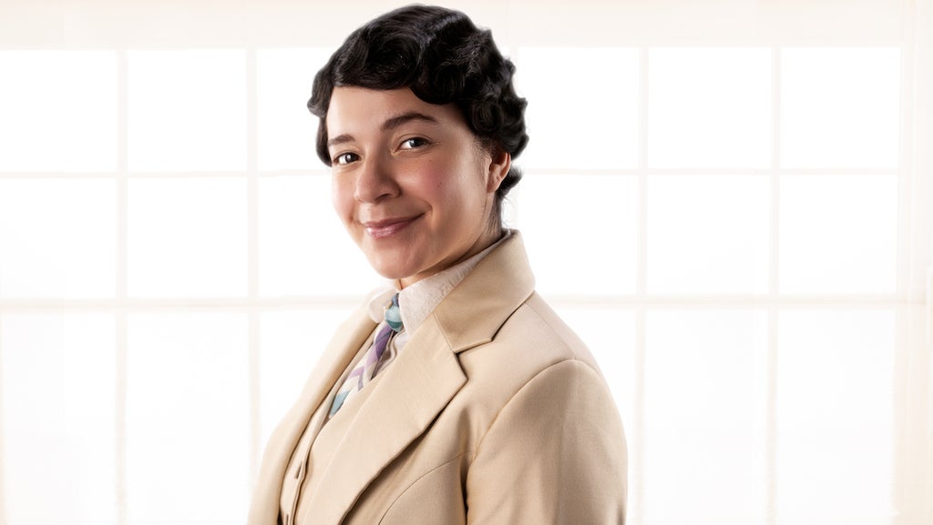 Quelin Sepulveda as Muriel in Good Omens Season 2