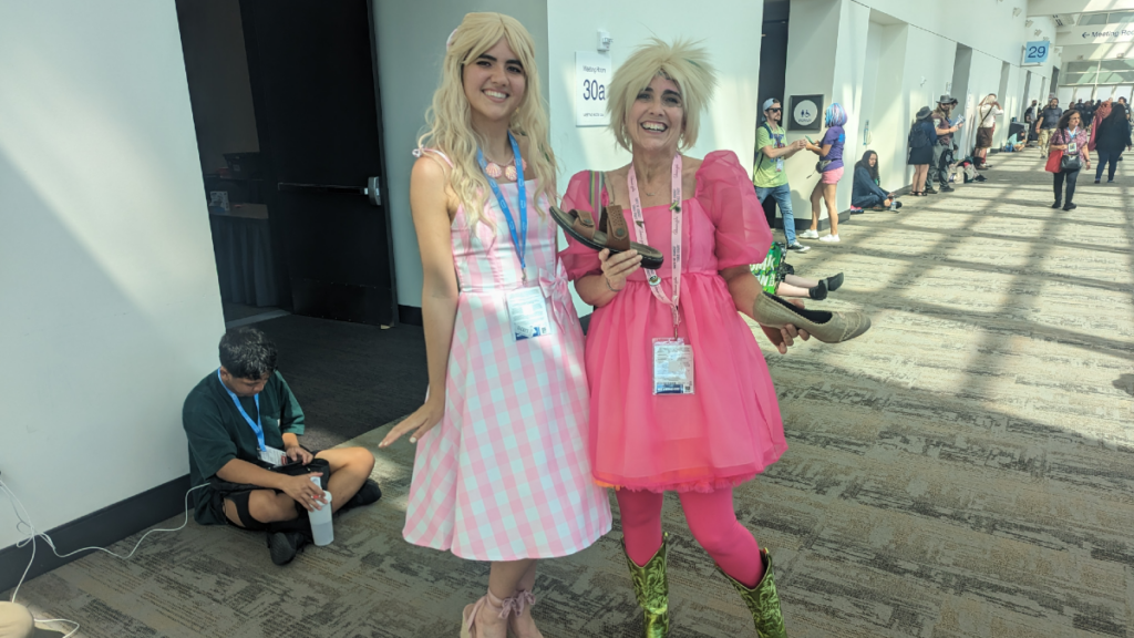 SDCC Cosplay Barbie and Weird Barbie