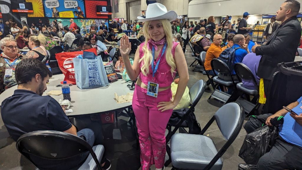 SDCC Cosplay Barbie cowboy